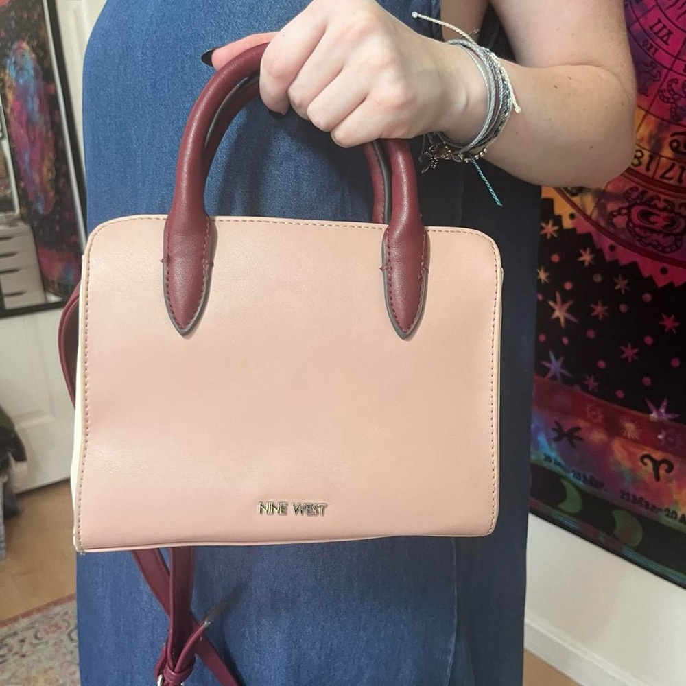 Nine West Pink and Burgundy Women's Mini purse Bag